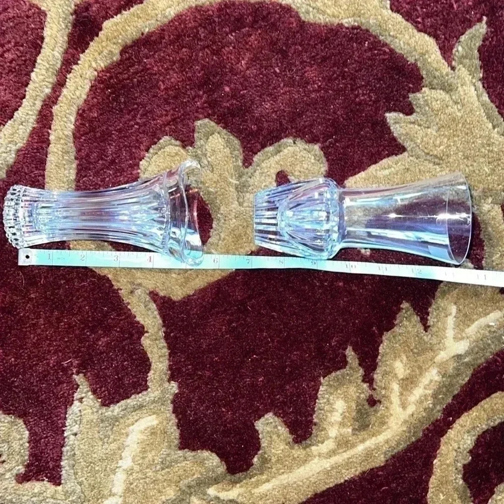 MIKASA CRYSTAL 2 Mini Bud Flower Vases Set of Two